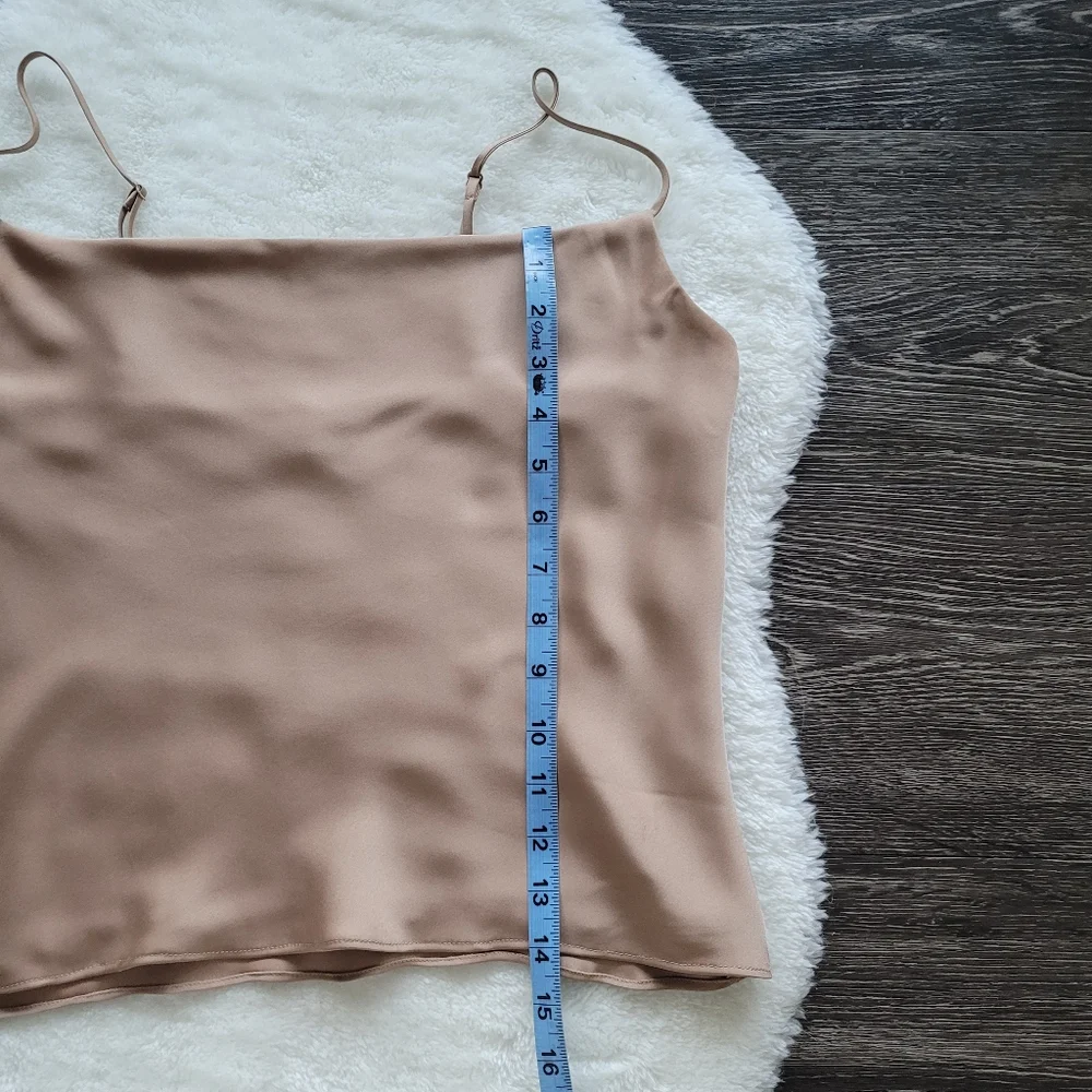 Aritzia Babaton Cowl Neck Camisole in Gold Camel Sz XS - Picture 9 of 10